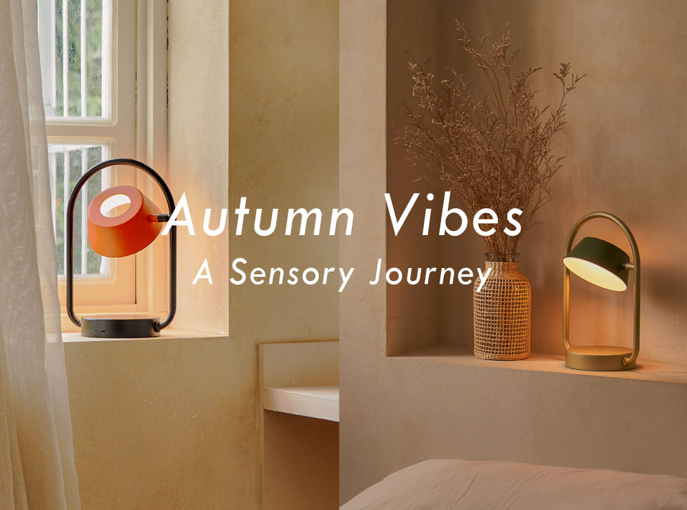 With the ambient light casting a warm and gentle glow upon the world, OLOΦ and HOODIE highlight the elegance and romance unique to autumn. Each scene is reminiscent of a tranquil painting, with the lamps shining like stars that guide us through the changing of the seasons.
